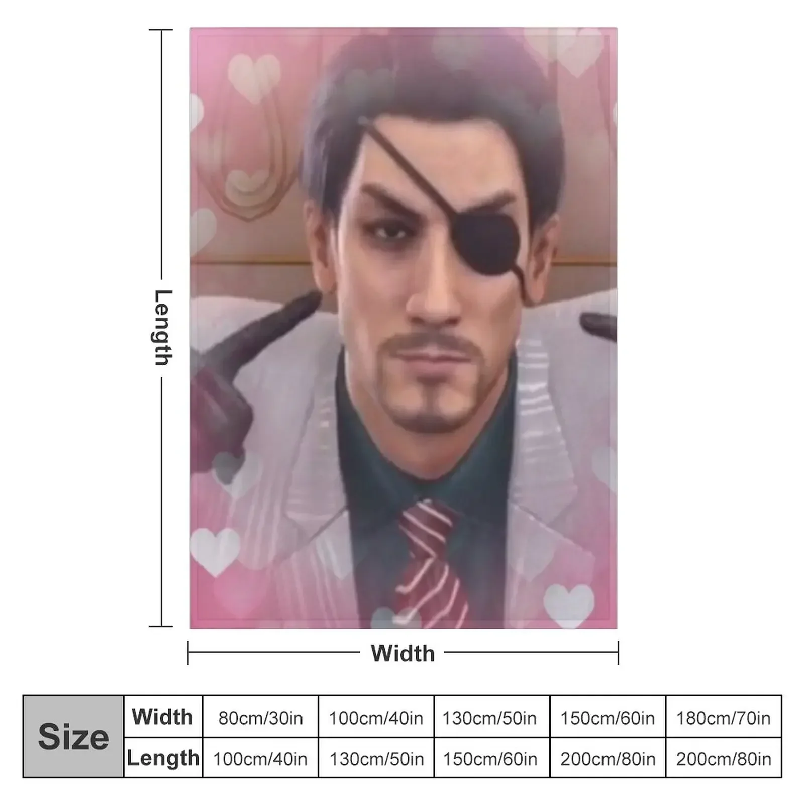 MajiLove - Goro Majima Yakuza Throw Blanket Bed anime bed plaid Blankets