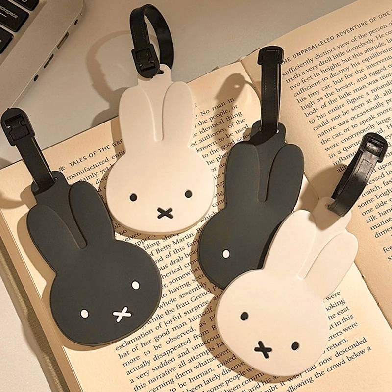 

Cute New Miffys Luggage Hanging Anime Rabbit Luggage Tag Prevent Loss of Boarding Pass Suitcase Crane Luggages Backpack Placard