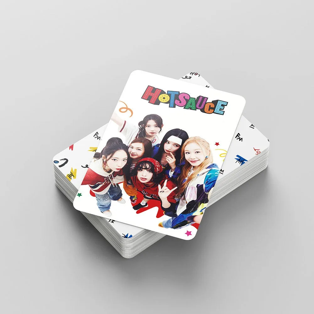 55 قطعة/المجموعة/المجموعة Kpop Girl Group ألبوم جديد الساخن الحصير لومو بطاقة مرحبا الوحش صور بطاقة 1st الذكرى بطاقة لومو لهدايا الطلاب #5