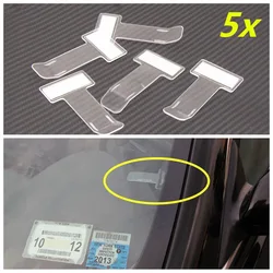 Transparent Car Styling Parking Ticket Clip Auto Vehicle Car Parking Ticket Holder Clip Windshield Window Receipt Clip Fastener