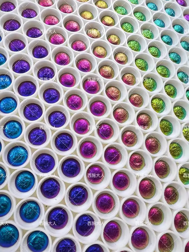 Beautiful Pearl Pigment[Collection Of Color Testing Ideas]Chameleon Watercolor Chinese Painting ES Calligraphy Nail Art Wrapping