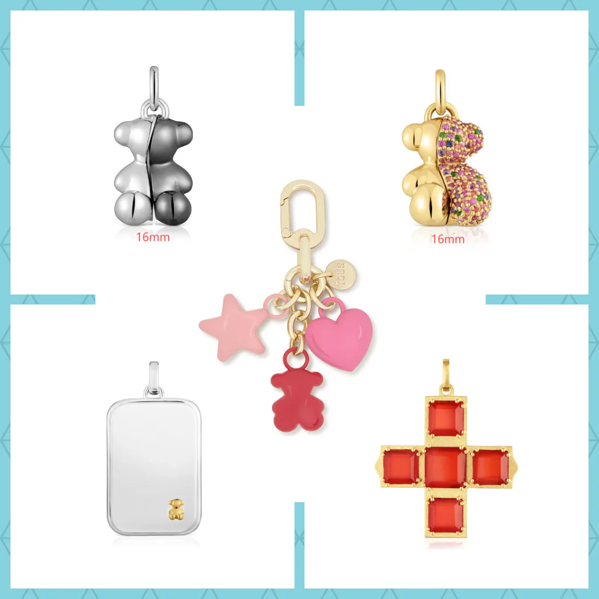 قلادة الدب والعلامة التجارية الجديدة 2025 مثالية كهدية يمكنك صنعها بنفسك.