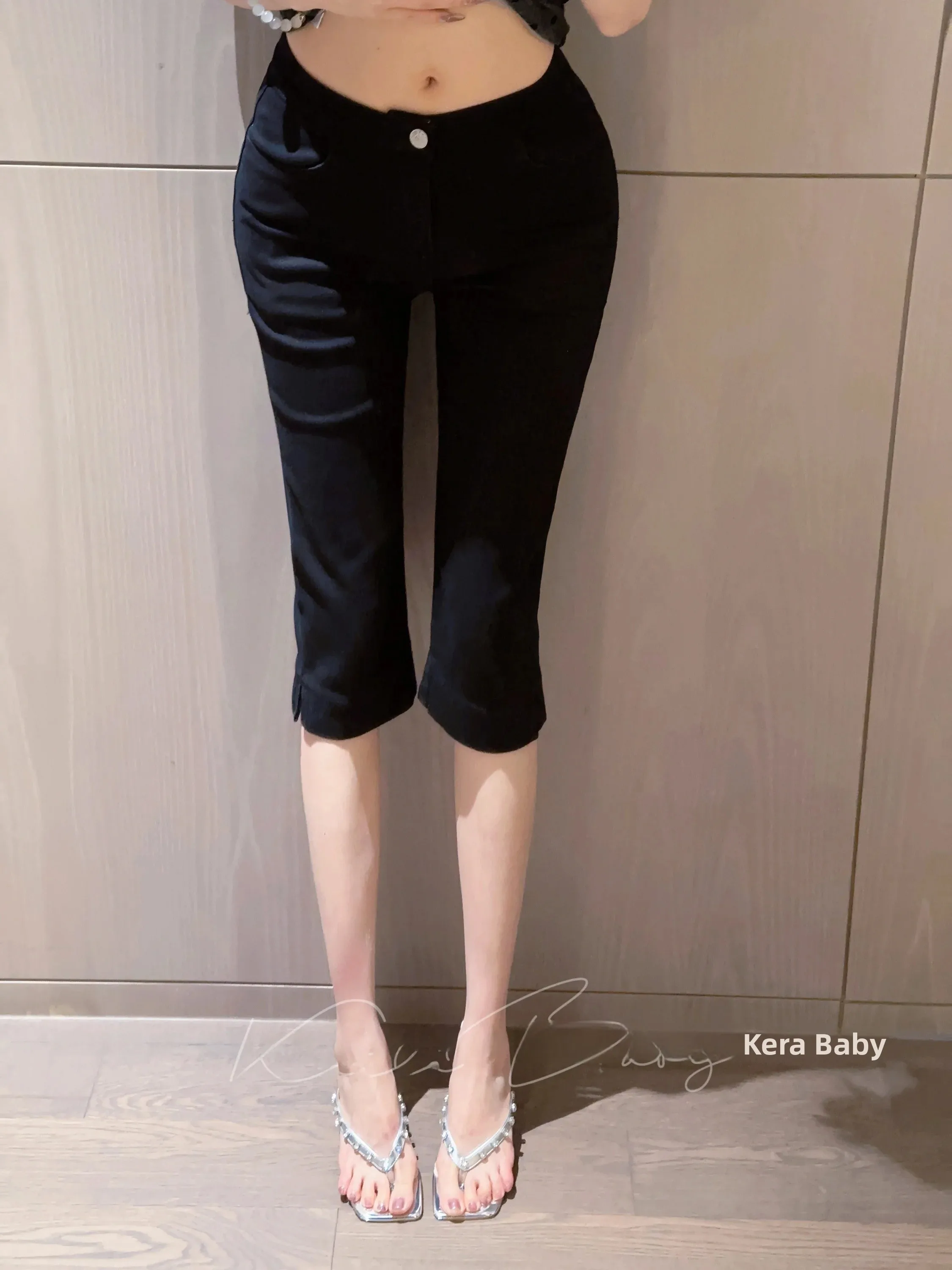

High Waist Slim Fit Seven Inch Denim Jeans Women's High Elastic Cotton Stretchy Bootcut Casual Fashionable Korean Style