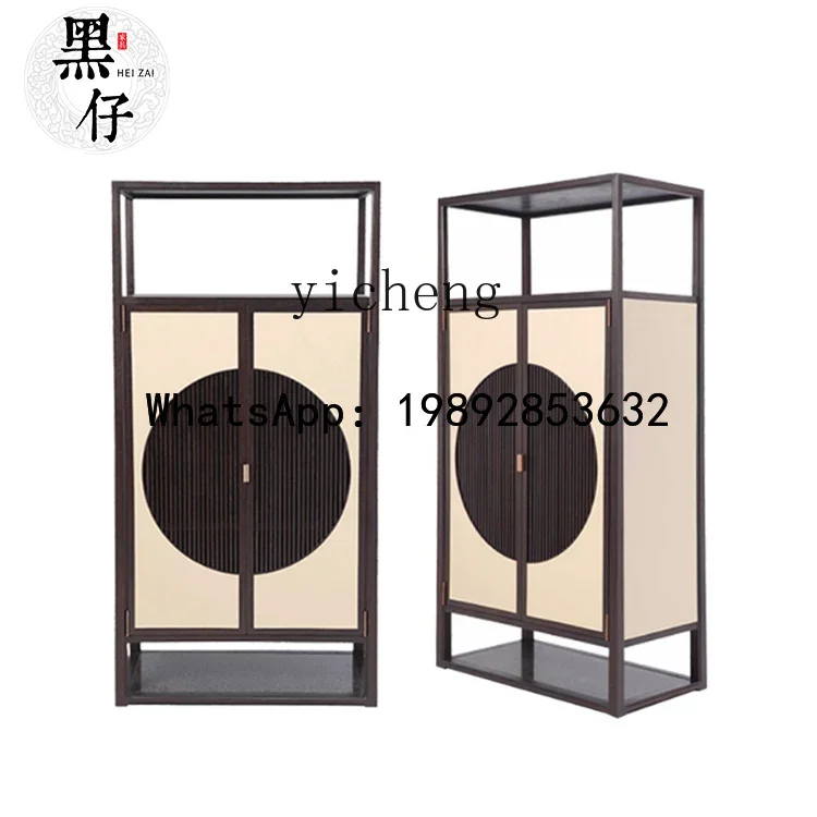 

X9 New Chinese Style Wardrobe Simple Modern Bedroom Double Door Solid Wood Storage Cabinet Hotel Villa