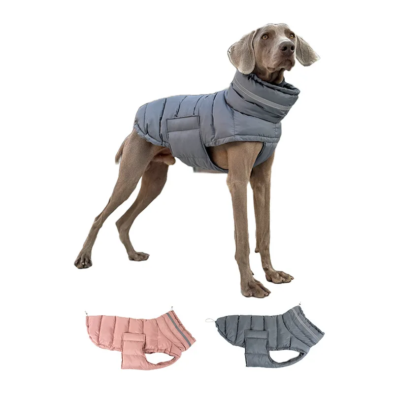 Pet Dog Winter Warm Coat Clothes  Down Jacket Waterproof Fleece Vest Thicken  High Collar  Whippet Skinny Windproof Water