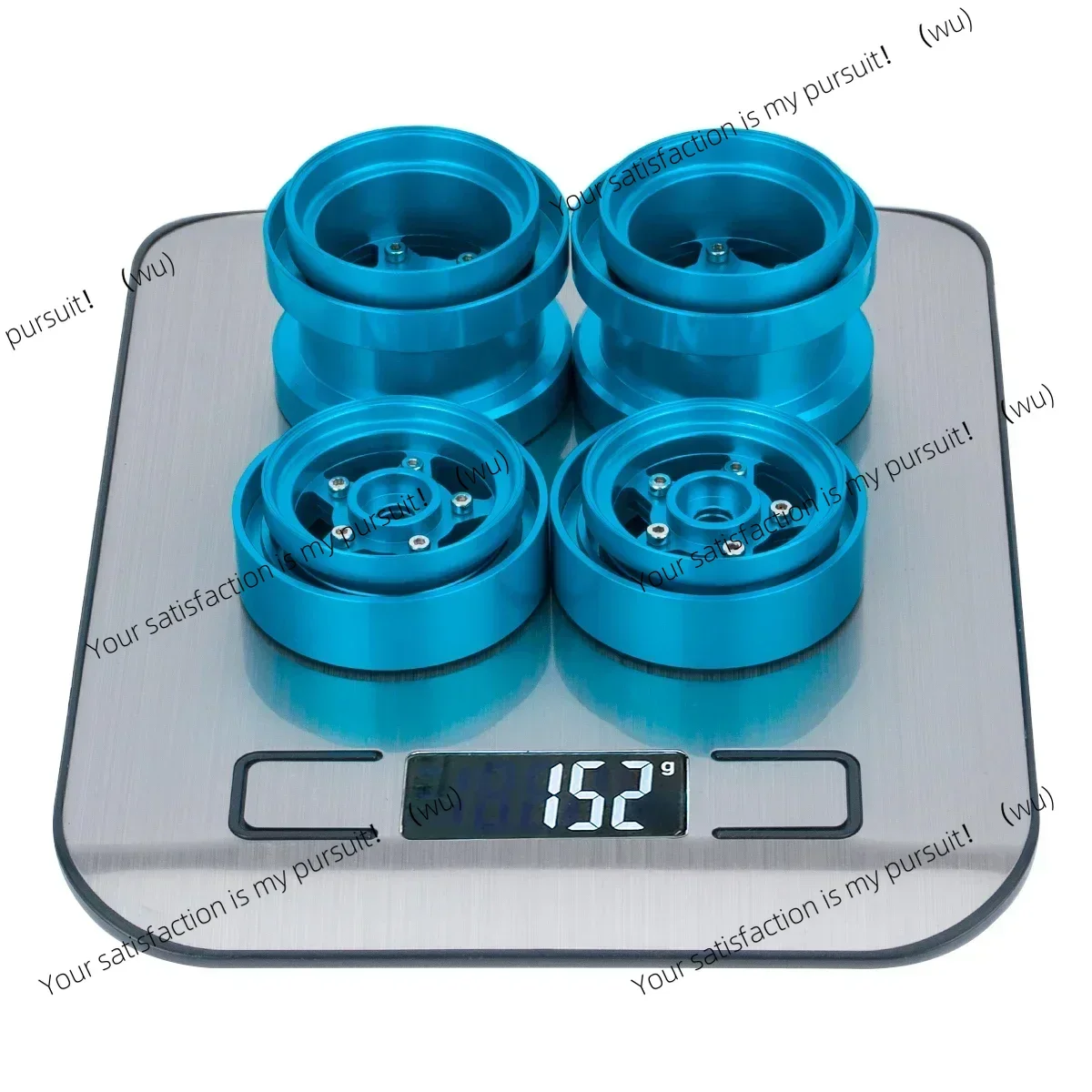 for Tamiya Frog Sand Scorcher Grasshopper Hornet 1/10 Buggy Car Upgrade Parts 4 Pcs CNC Aluminum Beadlock Wheel Rim Hub