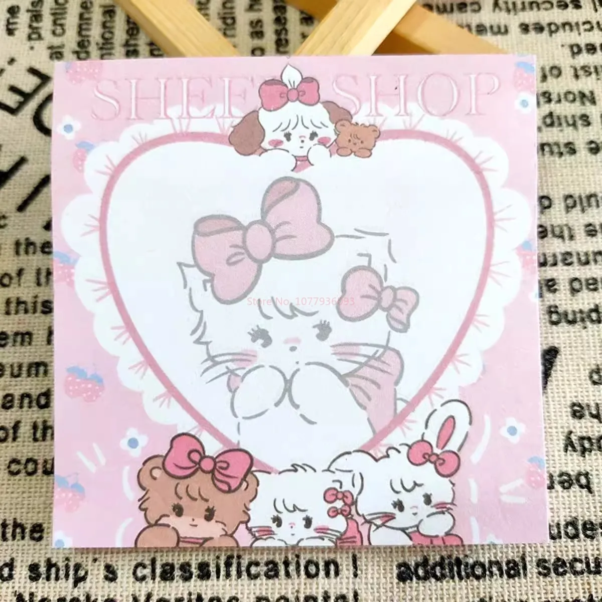 Cartoon Mikko Cat Memo Pad Non-Sticky 50-Page Memo Pad Thickened Color Page Ins Popular Cute Memo Wholesale