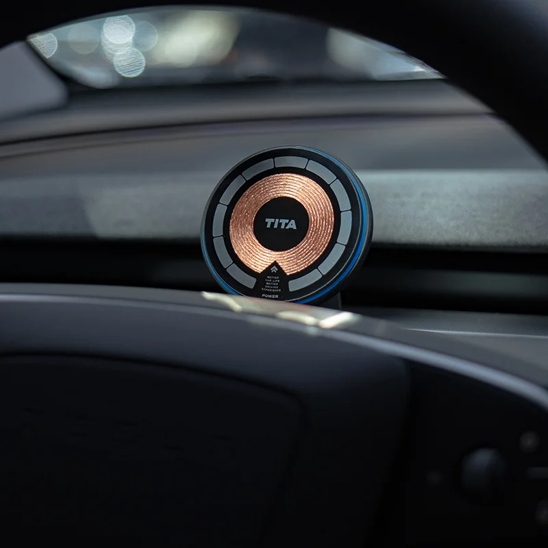 Car Wireless Charger Magnetic Mount Adsorbable Phone For Tesla Model Y Juniper For iPhone 16 For xiaomi Car Phone Holder