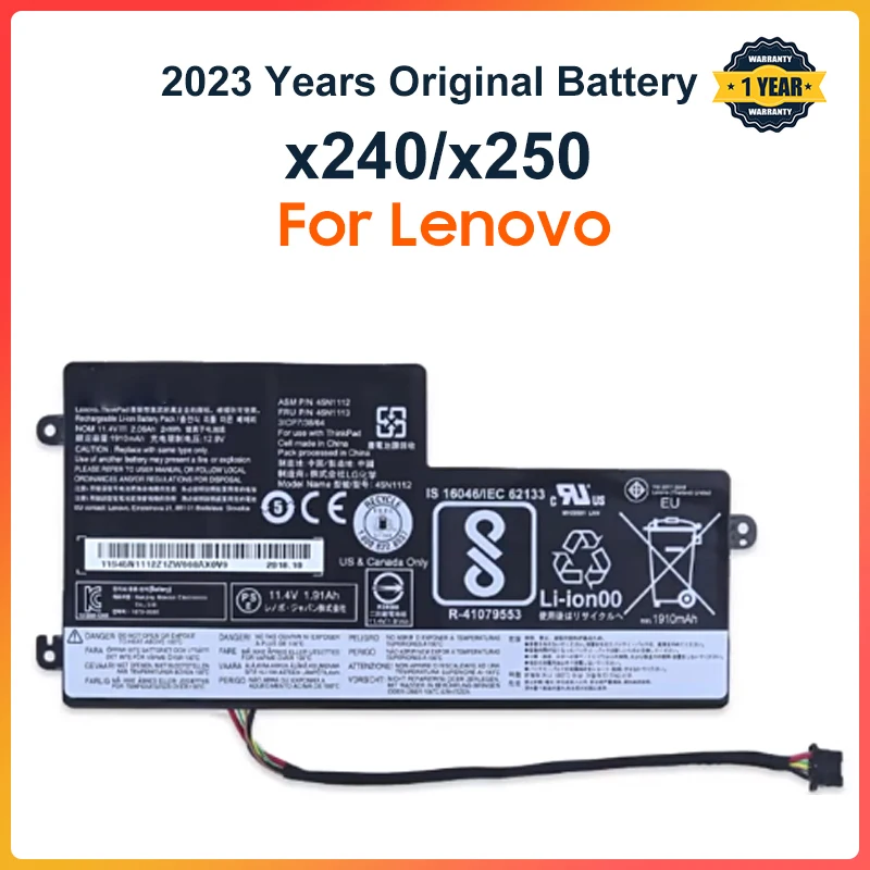 Imagem -01 - Bateria Interna para Lenovo Thinkpad T440 T440s T450 T450s X240 X240s X250 X260 X270 L450 45n1110 45n1111 45n1112 24wh