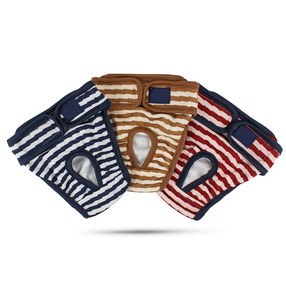 

1Pcs Pet Menstruation Sanitary Pants Dog Physiological Underwear Black Stripe Pattern Size 2Xl Puppy Diaper Female Dog Pants