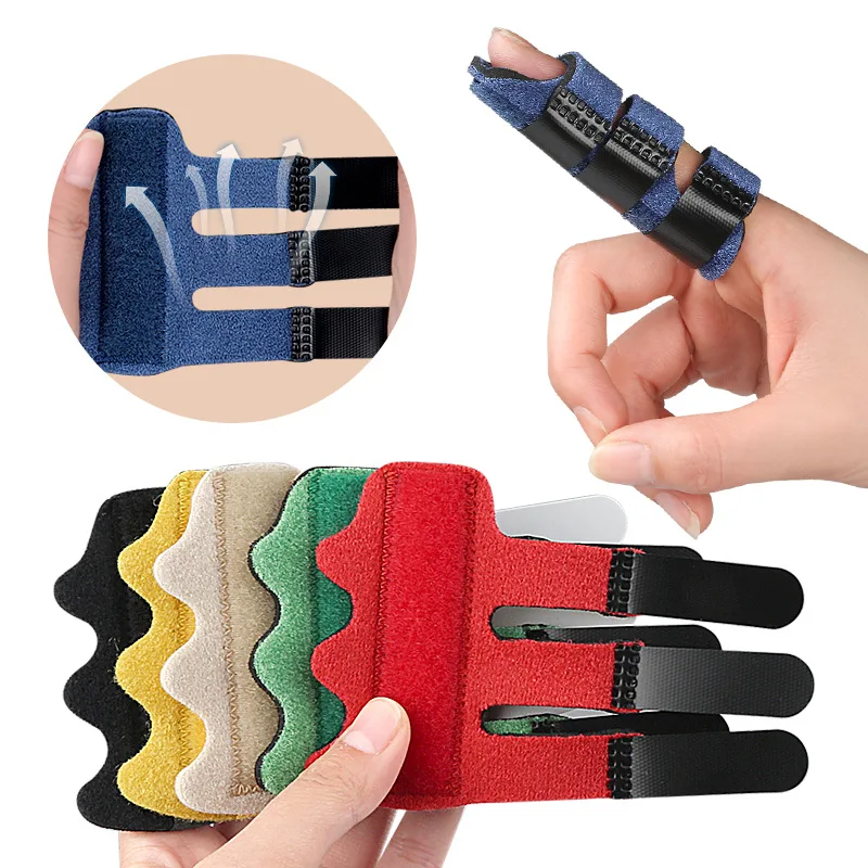 

Pain Relief Trigger Finger Fixing Splint Straighten Brace Adjustable Sprain Dislocation Fracture Finger Splint Corrector Support
