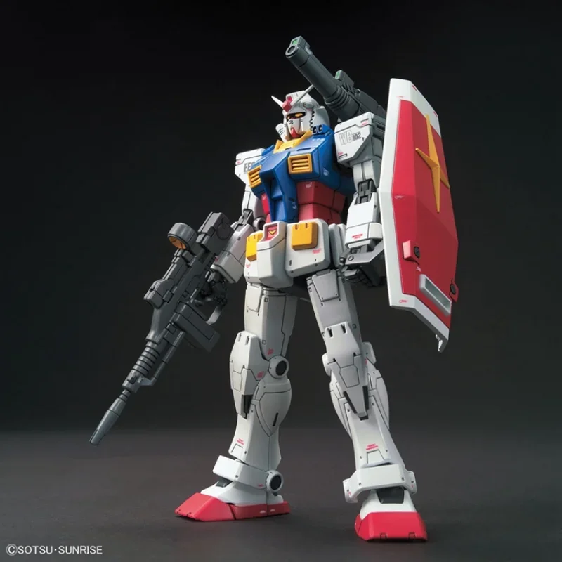 Bandai-Gundam Cucuruz Anime Action Figure Brinquedos para Meninos, Original HG MOTION Suit, RX-78-02GUNPLA ZAKU, Presentes de Aniversário para Crianças