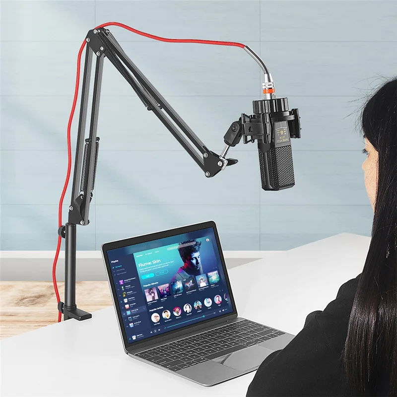 【Superdeals】Takstar PC-K220 방송 클립 스튜디오 녹음 마이크 홀더 스파이더 콘덴서용 마이크 쇼크 마운트