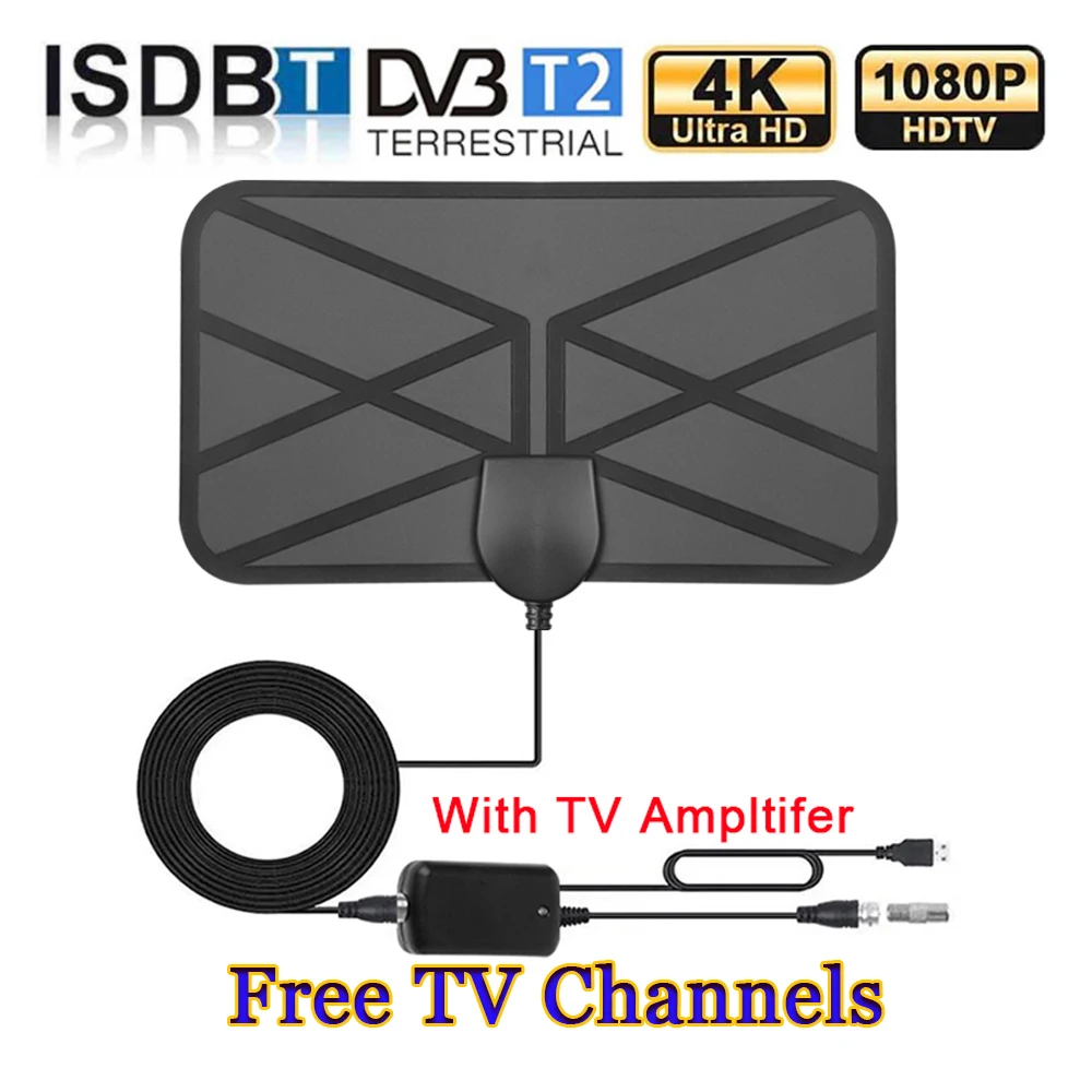 رقمي 3000 ميل 8K DVB T2 هوائي التلفزيون مع مكبر للصوت الداعم الجوي للسيارة هوائي التلفزيون الذكية الحرة isdb قناة خارج RV قارب