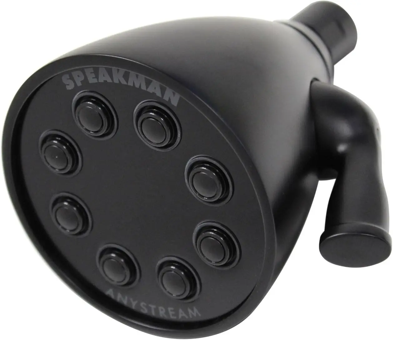 

Speakman S-2251-MB Signature Icon Anystream High Pressure Adjustable Solid Brass Shower Head 2.5 GPM Matte Black