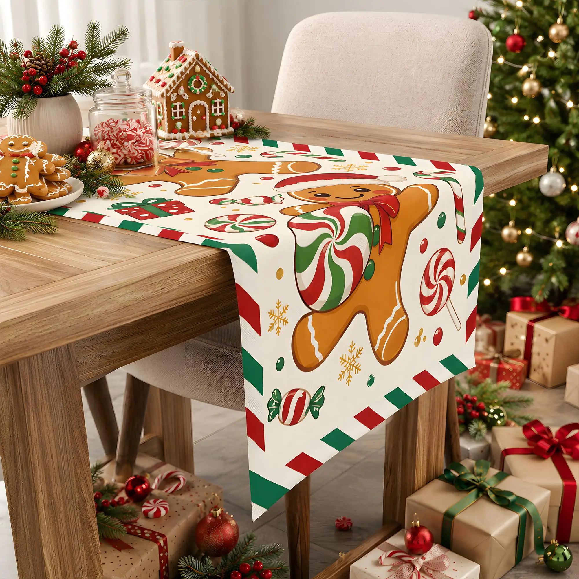Runner da tavolo natalizio con - Linen Table Runner recensione e prezzo