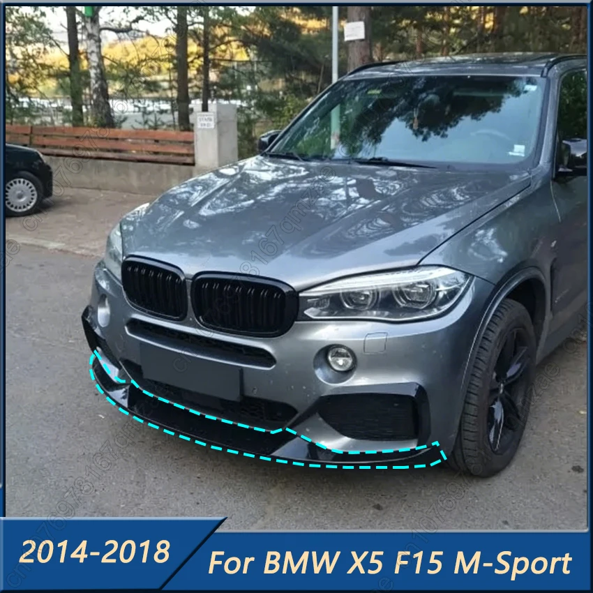 

Передний бампер из углеродного волокна, разделитель губ для BMW X5 F15 M-Sport 25d 35i 35d 40e M50i M50d 2014-2018 MP Style, автомобильные аксессуары