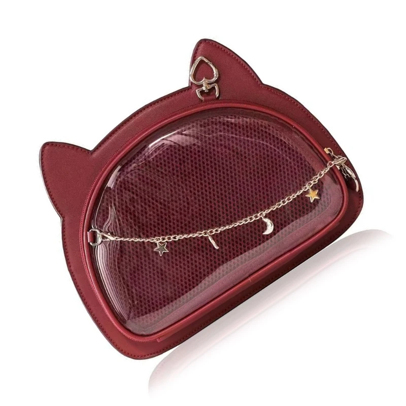 E74B Modeketen Tas Crossbody Tas Veelzijdige schattige kattenschoudertas voor meisjesvrouwen