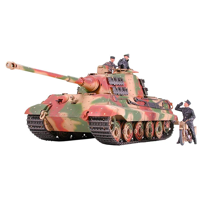 TAMIYA montado tanque modelo kit, rei tigre, tanque pesado, 1:35, 35252