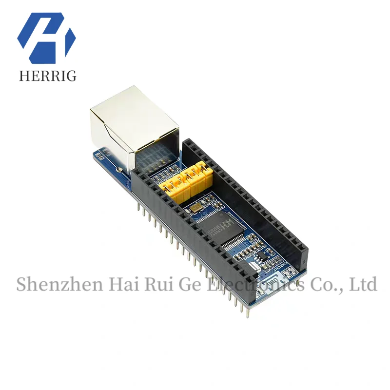 

WeiXue Raspberry Pi Pico Dual-Channel Network Transparent Transmission Expansion Board Ethernet Module Serial Communication