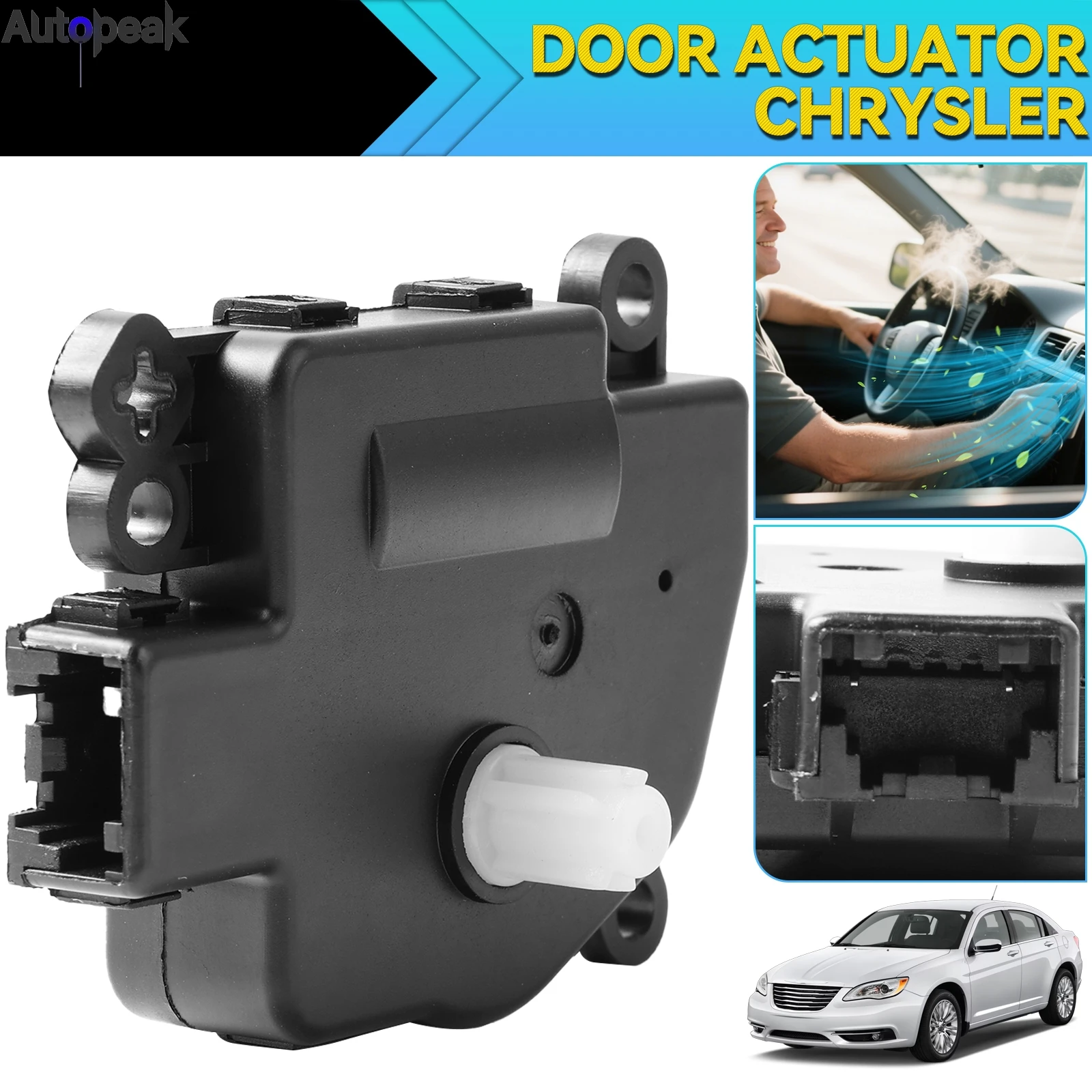 

HVAC Air Blend Door Actuator 68018109AA For Chrysler Dodge Avenger Journey Ram ProMaster 3500 Jeep Compass Wrangler 2008-2021