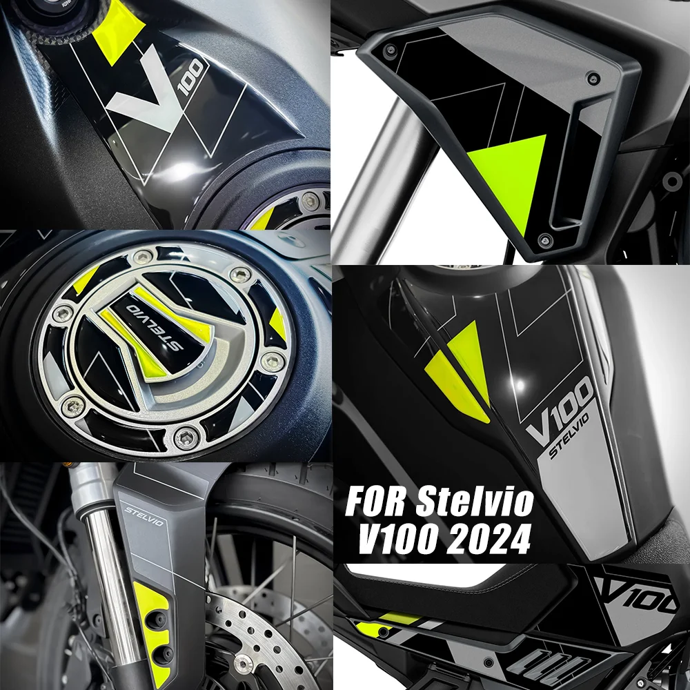 

Motorcycle Accessories Waterproof Protective Sticker 3D Epoxy Resin Protective Sticker FOR Stelvio V100 2024