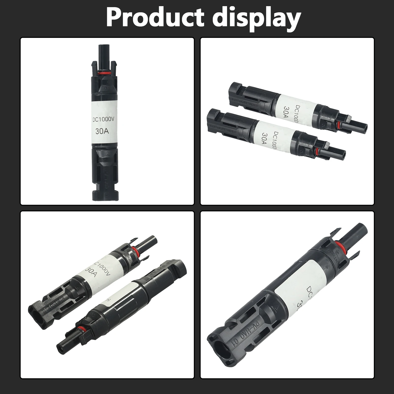 

For Connect Connector PV Connector Outdoor Home Industry Parts Waterproof 1000V 2 Pcs Cable Blocking Compatible
