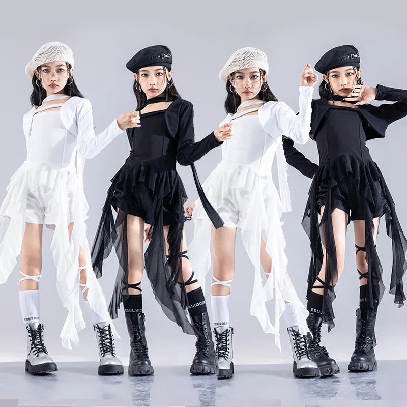 ガールズグループジャズダンスセット夏甘いクールドーパミン子供モデルTステージファッションショー衣装子供用パフォーマンス衣装