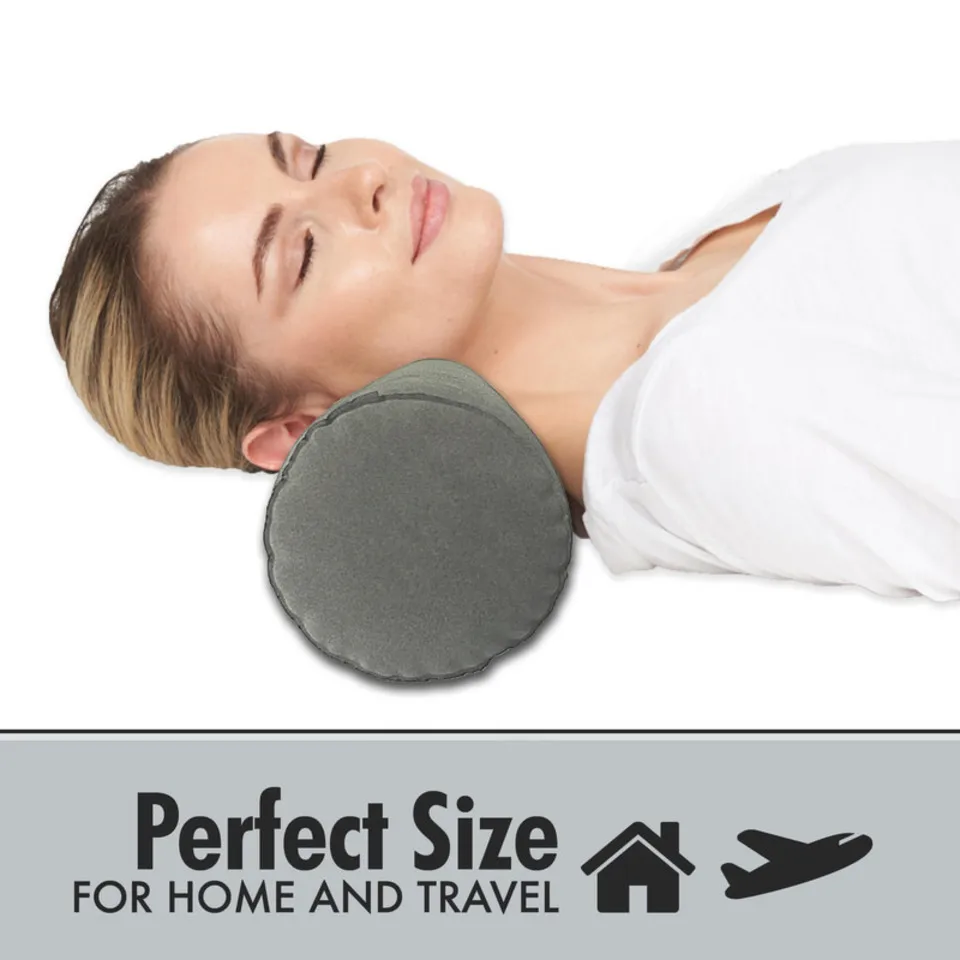 Foldablneck Support Pillow Inflatable Lumbar Pillow Cylindrical Inflatable Leg Pillow For Outdoor Travel