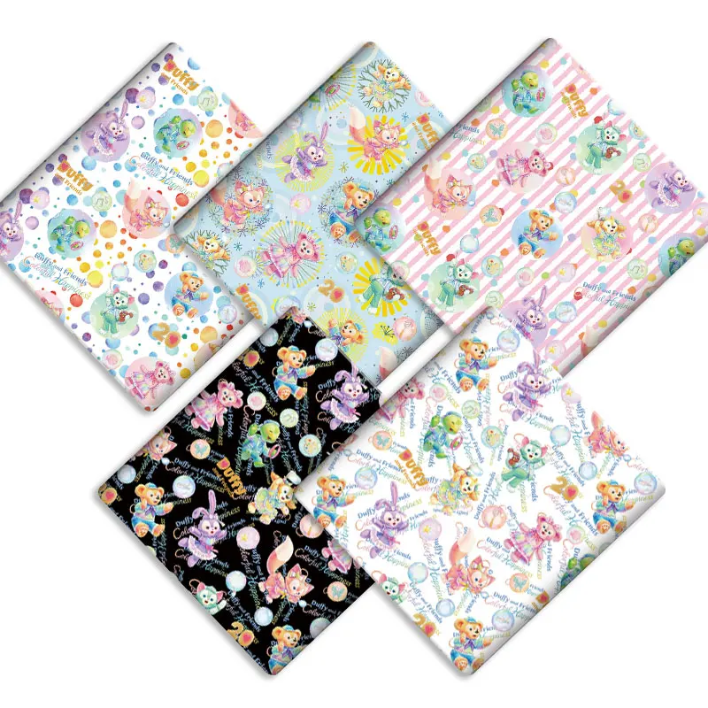 

Disney Cartoon DIY handmade sewing patchwork quilting baby dress home sheet 140cm printed sewing kids fabric