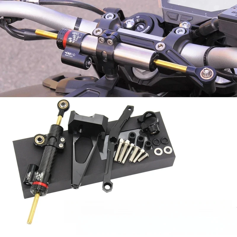 

For YAMAHA CNC Motorcycle Steering Stabilize Damper Bracket Mount FOR MT-09 FZ-09 2013-2020 MT-09 Tracer 900GT FJ-09 2015-2020