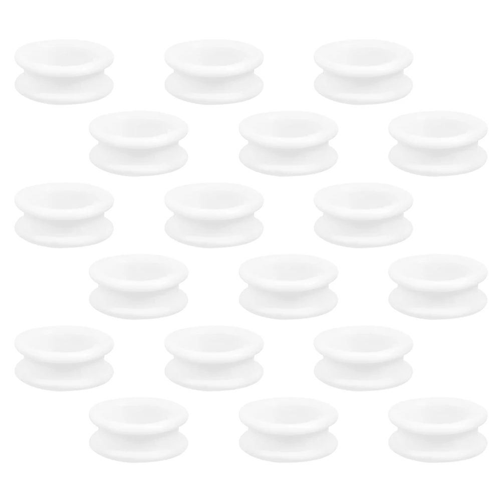 

18Pcs Silicone Shears Finger Rings Soft Protective Grips for Hair Cutting Grooming Scissors Pet Barber Accessories