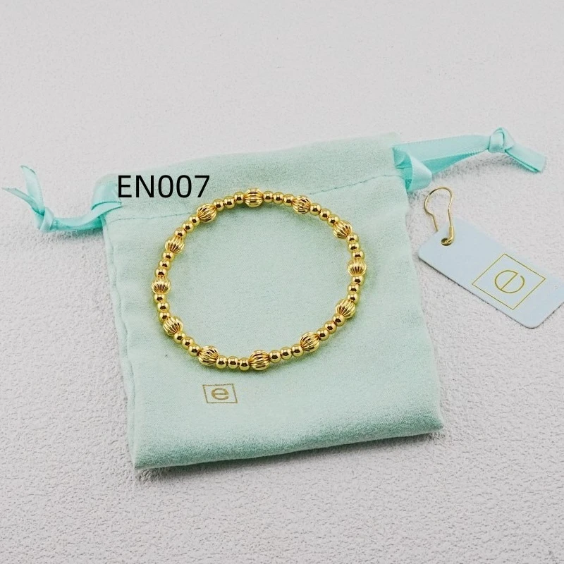 

VKVVA Fashion Jewelry Gold-plated Dignity Sincerity Pattern 6mm Bead Bracelet for Women Unique Gifts