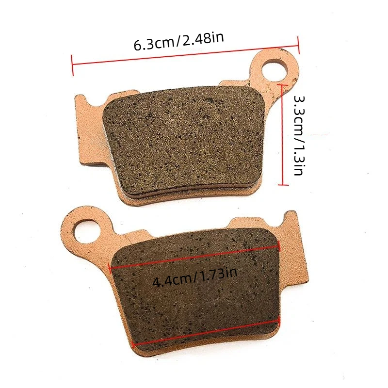 Heavy Duty Motorcycle Brake Pads 2Pcs Tear Resistant for Off Road Street Dirt Bike Rough Terrain Riding