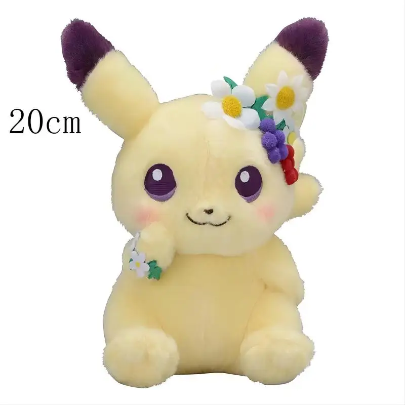 Peluche Pokémon Série Pikachu pour Enfants, Poupées en Peluche, Renforcement des Loisirs, Cadeaux de Noël et d'Anniversaire Exquis