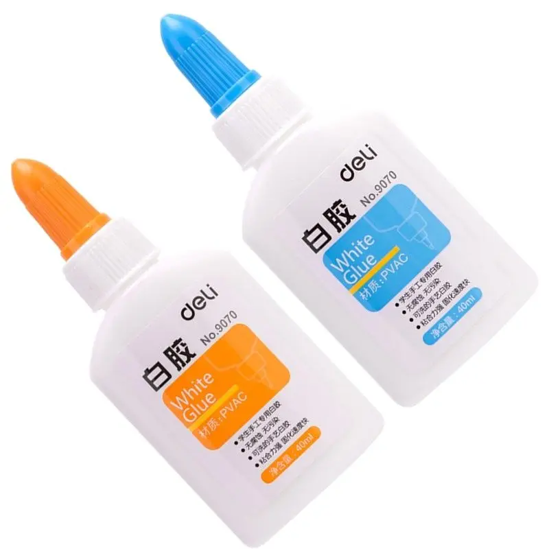 

Deli 40ml Liquid White Glue Washable Non-Toxic Child Handmade Adhesive Tool School Office Supply Student Stationery Gift G12