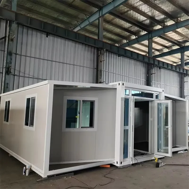 Customized Double Wing Folding Room Container House Expandable Container House Modular Prefab Housing Cabin Living Unit Hot