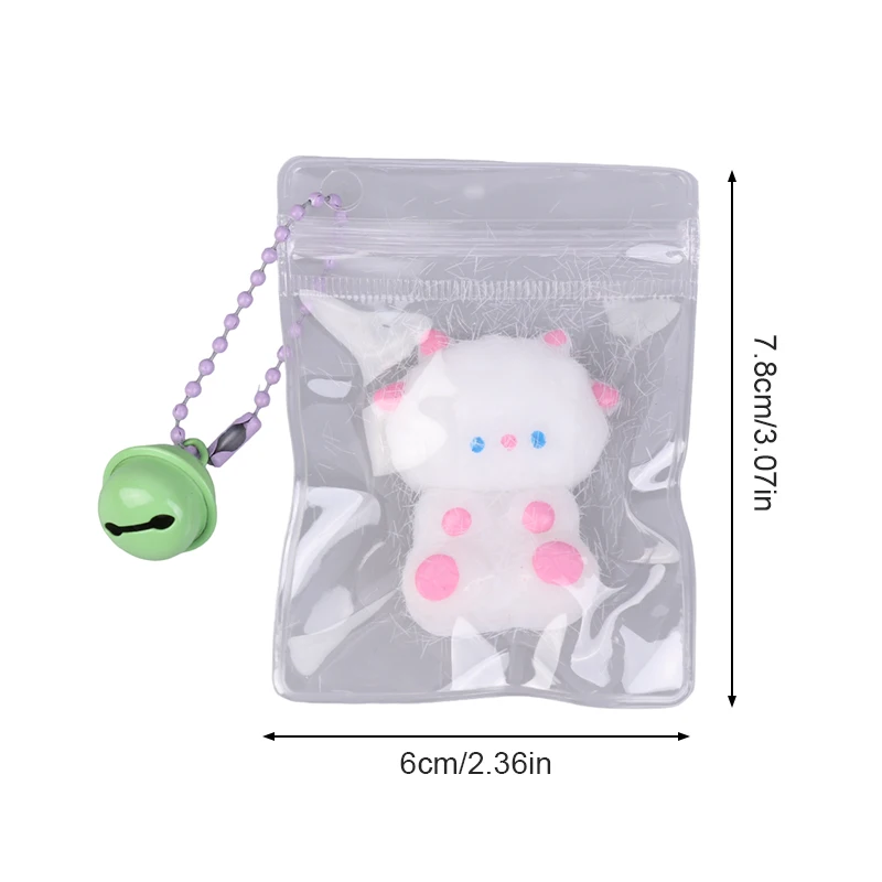 1PC Cartoon Clear Squeeze Soft Toy Soft Mochi Slow Rebound Decompression Toys For Stress Release Hand Relax Gifts