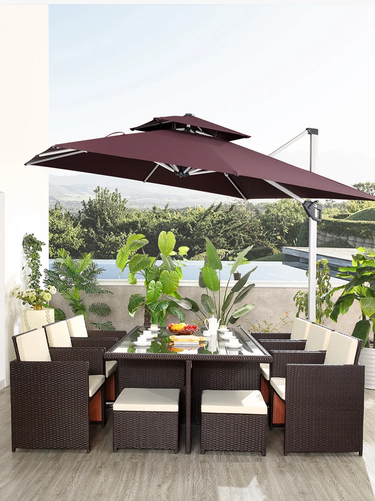 Outdoor sunshade umbrella, outdoor umbrella, sun umbrella, Roman umbrella, outdoor balcony, beach umbrella, terrace, outdoor