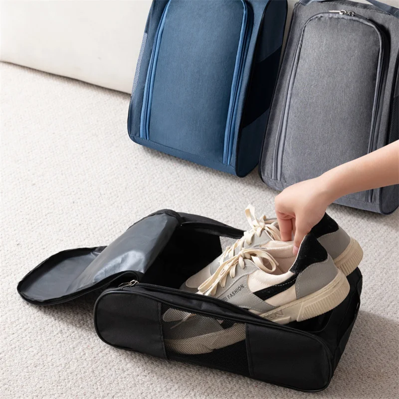 New Portable Golf Shoe Bag Oxford Cloth Shoe Carrier Bags Breathable Lightweight Golf Handbag Dustproof Football Tennis Shoe Bag view 3