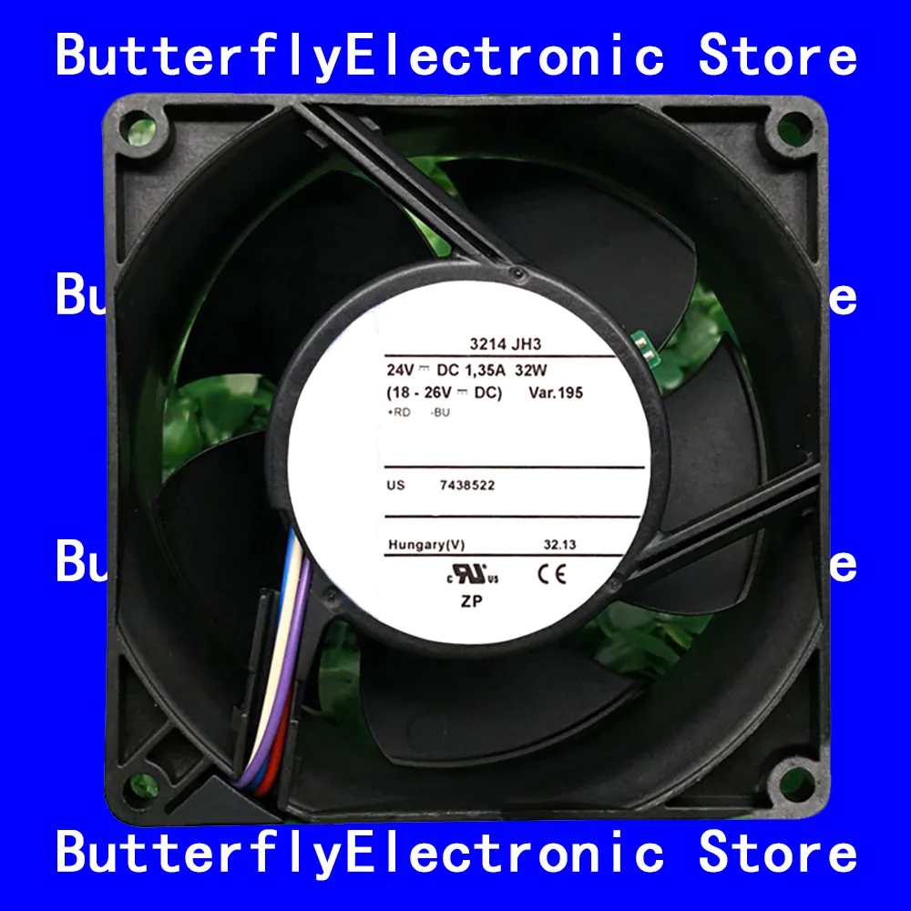 NEW ORIGINAL 3214JH3 3214 JH3 24VDC 32W COOLING FAN 9238 9CM 92*92*38MM