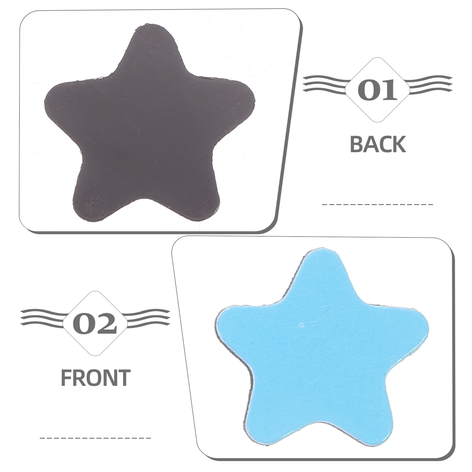 

240Pcs Star-Shaped Blackboard Magnets Adhesion Decorative Magnetic Stickers Fridge Decors for Kitchen Home