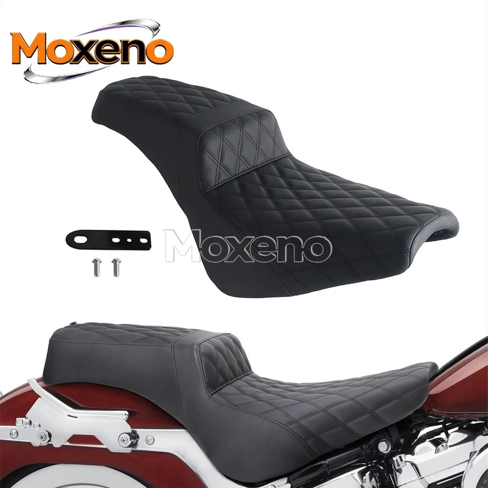 Motorcycle Full Seat For Harley Softail Street Bob FXBBS FXBB Slim FLSL Standard FXST  2018-Up Driver Passenger Seats Cushion