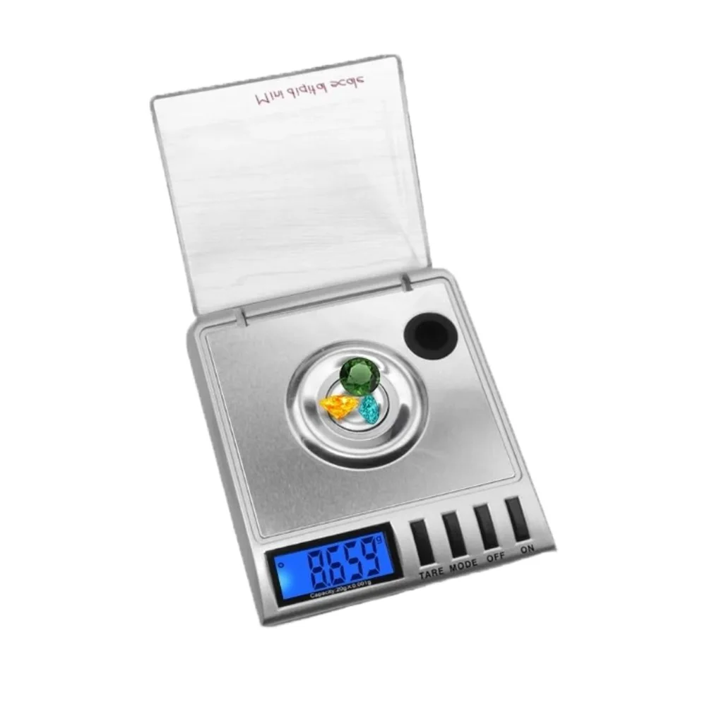 Pocket Digital Scale for Jewelry Weighing 20g Capacity 0.001g Accuracy with Backlit Screen and 6 Unit Conversion
