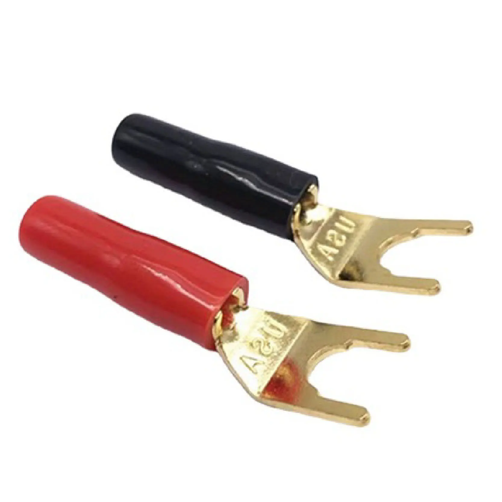 Cable Power Terminals Connectors Tuning Fork Solderless Y-style Spade Banana Plug