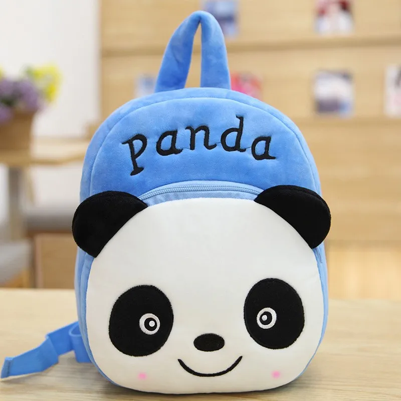 Saco bonito da escola do animal dos desenhos animados para crianças, mochila criativa do luxuoso, apropriado para o jardim de infância, bebê 1-3 anos velho, presente do aniversário, 1pc