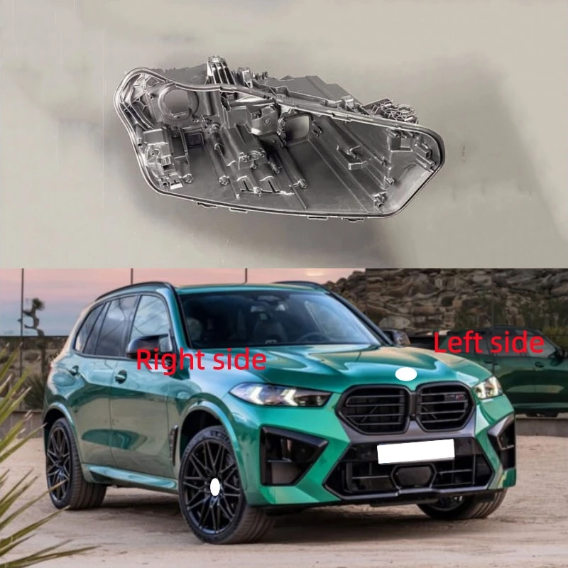 

For BMW X5 G05 G18 2023 2024 Car Headlight Base Replacement Headlamp House Headlight Black Back Rear Shell