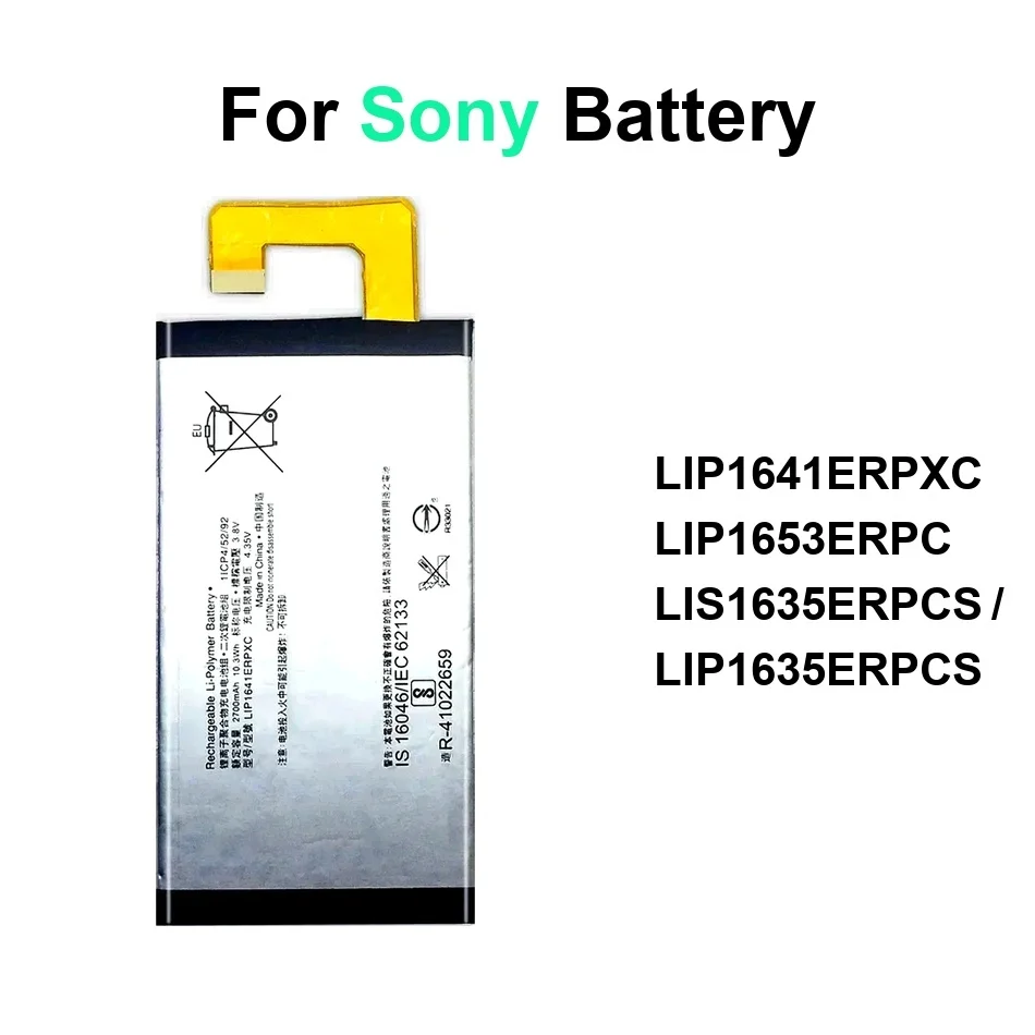 

LIP1653ERPC LIP1641ERPXC LIS1635ERPCS / LIP1635ERPCS For Sony Xperia XA1 F3112 F3113 F3116 Ultra Plus Battery 2300-3430Mah