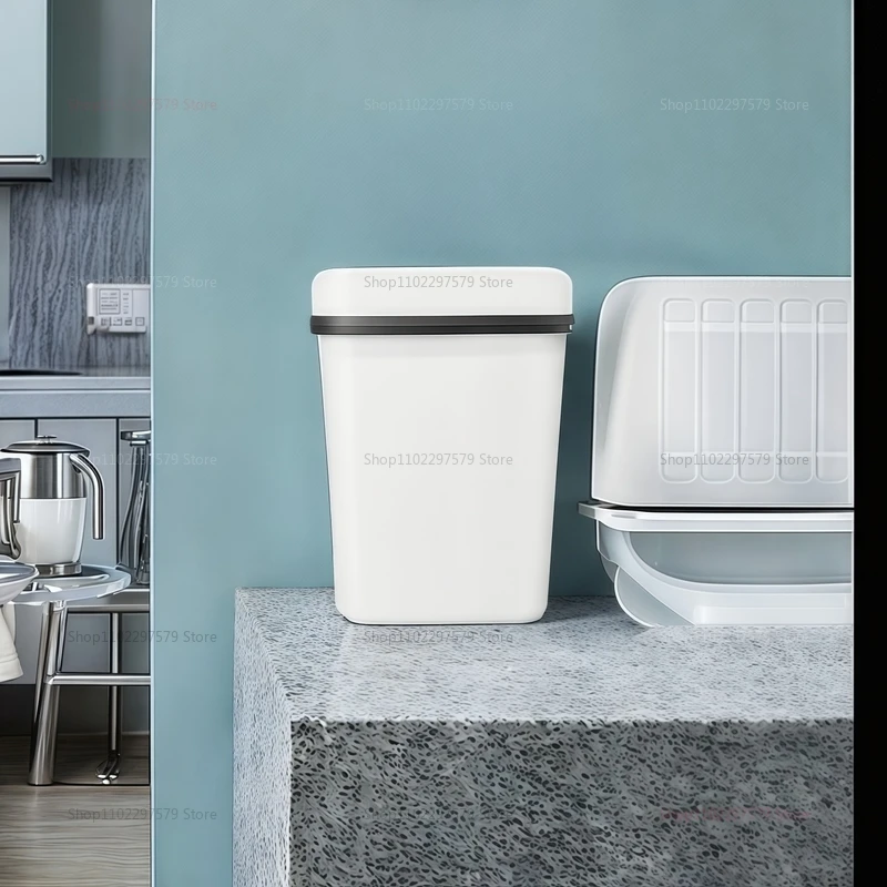 Automatic Smart Trash Can Household Inductive Toilet Bin with Lid Fully Electric Cover for Living Room Bathroom Kitchen