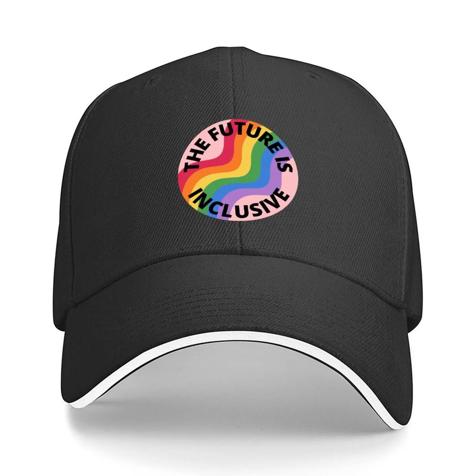 

The Future Is Inclusive Pride Rainbow Pink Baseball Cap Luxury Hat Dropshipping golf hat genuine For Women Men's